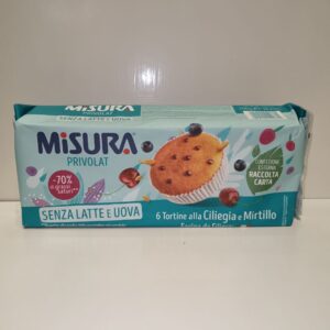 Tej és tojásmentes muffin áfonya és cseresznye lekvárral 6db